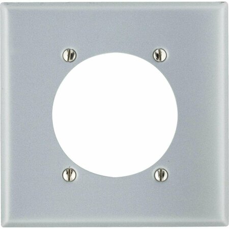 LEVITON 2-Gang Steel Range/Dryer Wall Plate 001-0S701-0GY